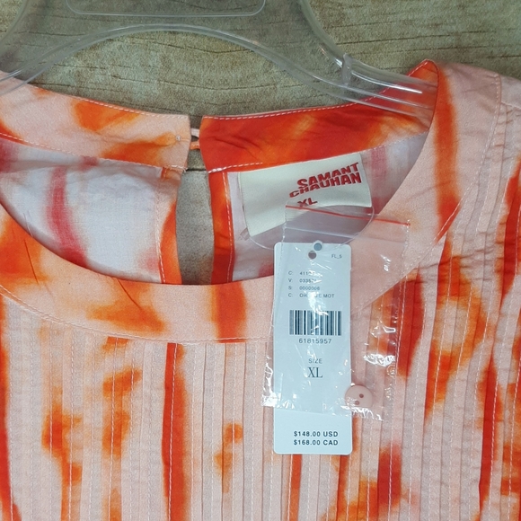 Samant Chauhan Anthropologie Tie Dye Blouse, XL - Picture 4 of 5